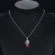 Wholesale Romantic Silver Plant Glass Necklace TGSPN703 4 small