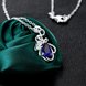 Wholesale Romantic Silver Water Drop Glass Necklace TGSPN706 0 small
