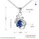 Wholesale Romantic Silver Water Drop Glass Necklace TGSPN706 2 small