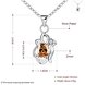 Wholesale Romantic Silver Geometric CZ Necklace TGSPN729 1 small