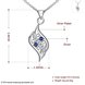 Wholesale Romantic Silver Geometric Glass Necklace TGSPN732 0 small