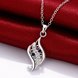Wholesale Romantic Silver Geometric Glass Necklace TGSPN732 2 small
