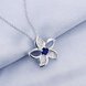 Wholesale Romantic Silver Star Glass Necklace TGSPN735 2 small