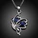 Wholesale Romantic Silver Insect Glass Necklace TGSPN738 2 small