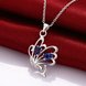 Wholesale Romantic Silver Insect Glass Necklace TGSPN738 3 small
