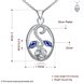 Wholesale Classic Silver Plant Glass Necklace TGSPN744 0 small