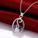 Wholesale Classic Silver Plant Glass Necklace TGSPN744 2 small