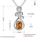 Wholesale Romantic Silver Water Drop CZ Necklace TGSPN759 0 small