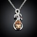 Wholesale Romantic Silver Water Drop CZ Necklace TGSPN759 1 small