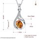 Wholesale Trendy Silver Water Drop CZ Necklace TGSPN762 0 small
