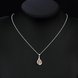 Wholesale Trendy Silver Water Drop CZ Necklace TGSPN762 4 small
