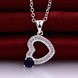 Wholesale Trendy Silver Heart CZ Necklace TGSPN765 2 small