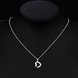 Wholesale Trendy Silver Heart CZ Necklace TGSPN765 4 small
