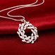 Wholesale Trendy Silver Plant CZ Necklace TGSPN768 4 small