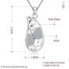 Wholesale Classic Silver Geometric CZ Necklace TGSPN774 0 small