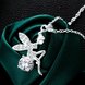 Wholesale Romantic Silver Fairy CZ Necklace TGSPN039 2 small
