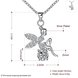 Wholesale Romantic Silver Fairy CZ Necklace TGSPN039 3 small