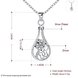 Wholesale Trendy Silver Geometric CZ Necklace TGSPN042 0 small