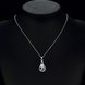 Wholesale Trendy Silver Geometric CZ Necklace TGSPN042 4 small