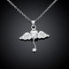 Wholesale Trendy Silver Animal CZ Necklace TGSPN045 1 small