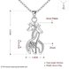 Wholesale Trendy Silver Animal CZ Necklace TGSPN048 0 small