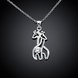 Wholesale Trendy Silver Animal CZ Necklace TGSPN048 1 small