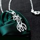 Wholesale Trendy Silver Animal CZ Necklace TGSPN048 2 small