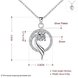 Wholesale Romantic Silver Geometric CZ Necklace TGSPN054 0 small