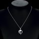 Wholesale Romantic Silver Geometric CZ Necklace TGSPN054 3 small