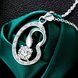 Wholesale Classic Silver Plant CZ Necklace TGSPN057 0 small