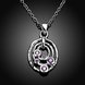 Wholesale Classic Silver Round CZ Necklace TGSPN074 1 small