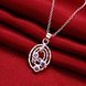Wholesale Classic Silver Round CZ Necklace TGSPN074 3 small