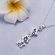 Wholesale Trendy Silver Plant CZ Necklace TGSPN077 3 small