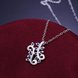 Wholesale Trendy Silver Plant CZ Necklace TGSPN083 2 small