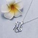 Wholesale Trendy Silver Plant CZ Necklace TGSPN083 3 small