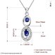 Wholesale Romantic Silver Geometric Glass Necklace TGSPN098 0 small