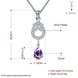 Wholesale Romantic Silver Water Drop Glass Necklace TGSPN102 4 small