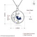 Wholesale Classic Silver Round CZ Necklace TGSPN106 0 small