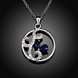 Wholesale Classic Silver Round CZ Necklace TGSPN106 1 small