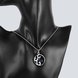 Wholesale Classic Silver Round CZ Necklace TGSPN106 4 small