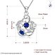 Wholesale Romantic Silver Plant CZ Necklace TGSPN163 0 small