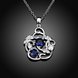 Wholesale Romantic Silver Plant CZ Necklace TGSPN163 1 small