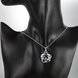 Wholesale Romantic Silver Plant CZ Necklace TGSPN163 3 small