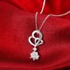 Wholesale Trendy Silver White CZ Necklace TGSPN109 3 small