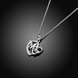 Wholesale Trendy Silver Heart White CZ Necklace TGSPN122 1 small