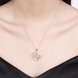 Wholesale Trendy Silver Heart White CZ Necklace TGSPN122 4 small