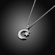Wholesale Trendy Silver Moon White CZ Necklace TGSPN156 1 small