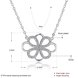 Wholesale Trendy Silver Geometric White CZ Necklace TGSPN188 0 small