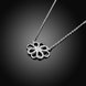 Wholesale Trendy Silver Geometric White CZ Necklace TGSPN188 1 small