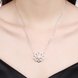 Wholesale Trendy Silver Geometric White CZ Necklace TGSPN188 4 small